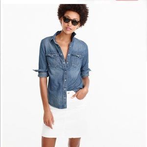 J Crew shirt in vintage indigo